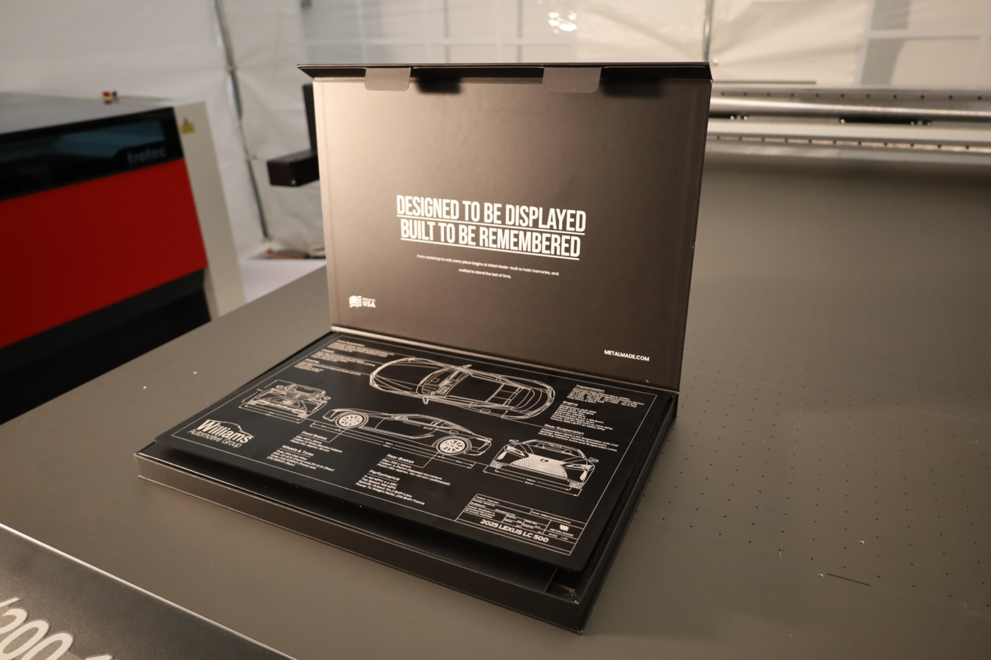 Blueprint studio on MetalMade display system